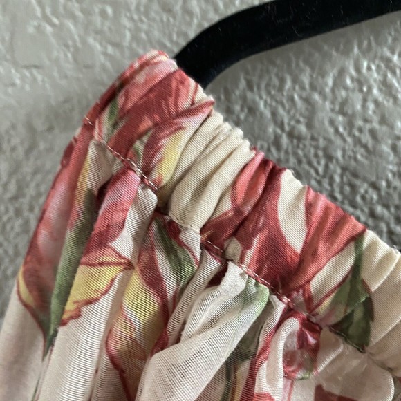 Lovers + Friends Bosworth Romper Floral Off Shoulder Long Sleeve beige Emory - Picture 9 of 16